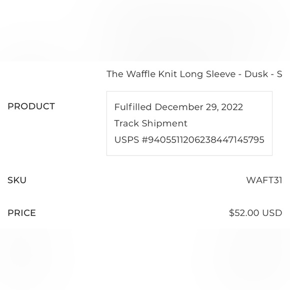 P’tula Women's long sleeve waffle shirt in dusk - Picture 2 of 2